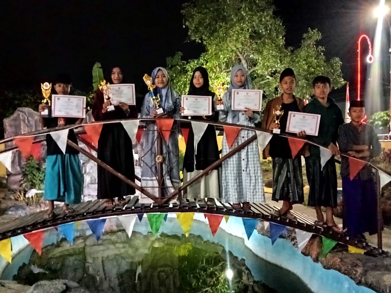Malam pemberian hadiah kepada pemenang lomba semarak HUT ke-78 RI, bertempat di pendopo Kecamatan Guluk-guluk, Kamis (31/8/2023) malam. (Foto: Istimewa)