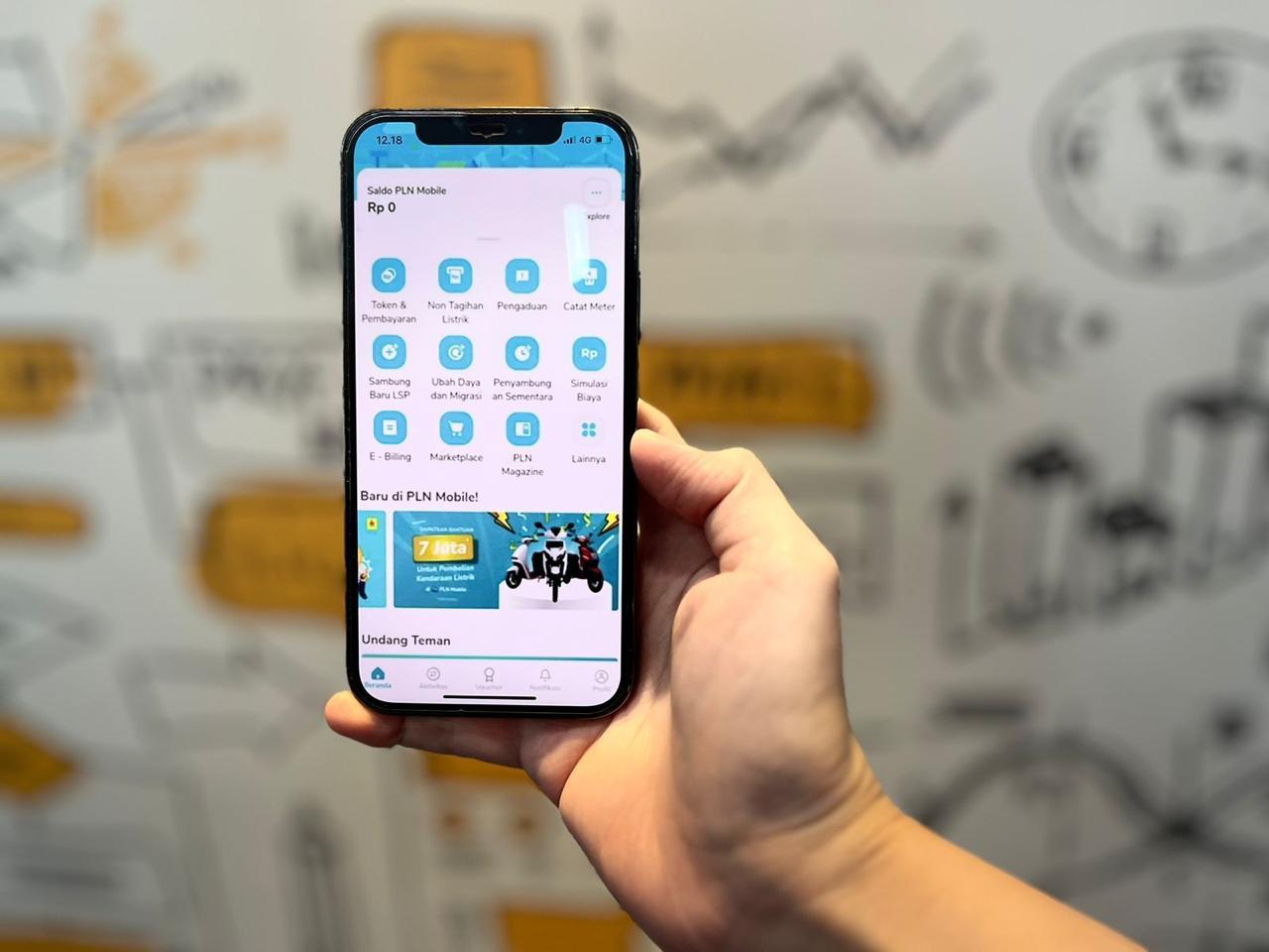 Tampilan menu pada Aplikasi PLN Mobile. (Foto: Istimewa) 