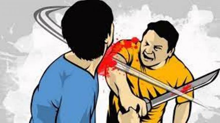 Ilustrasi peristiwa dua orang berduel dengan sajam. (Foto: Net) 