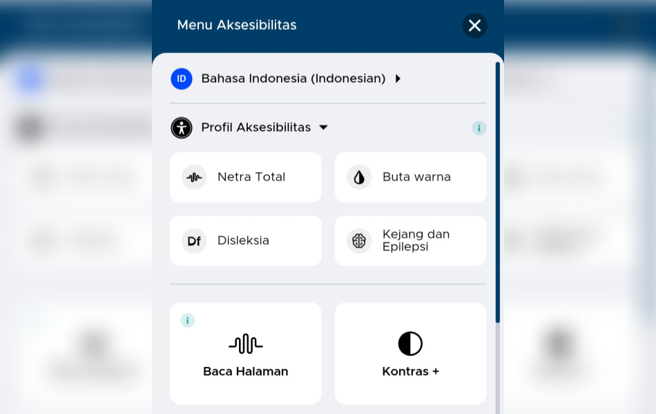 Tampilan laman Kominfo yang kini dilengkapi fitur situs ramah disabilitas. (Foto: Serikat News) 