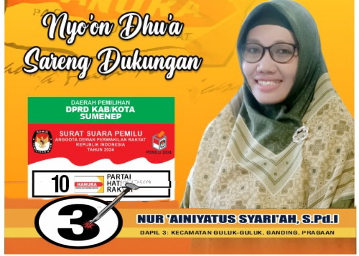 Calon legislatif dari Partai Hanura, Nur Ainiyatus Syari'ah (Foto: Istimewa) 