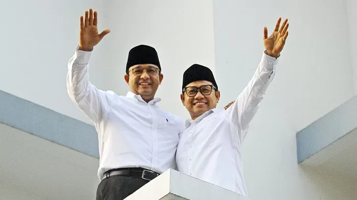 Pasangan capres-cawapres nomor urut 1, Anies Baswedan dan Muhaimin Iskadar. (Foto: Antara)