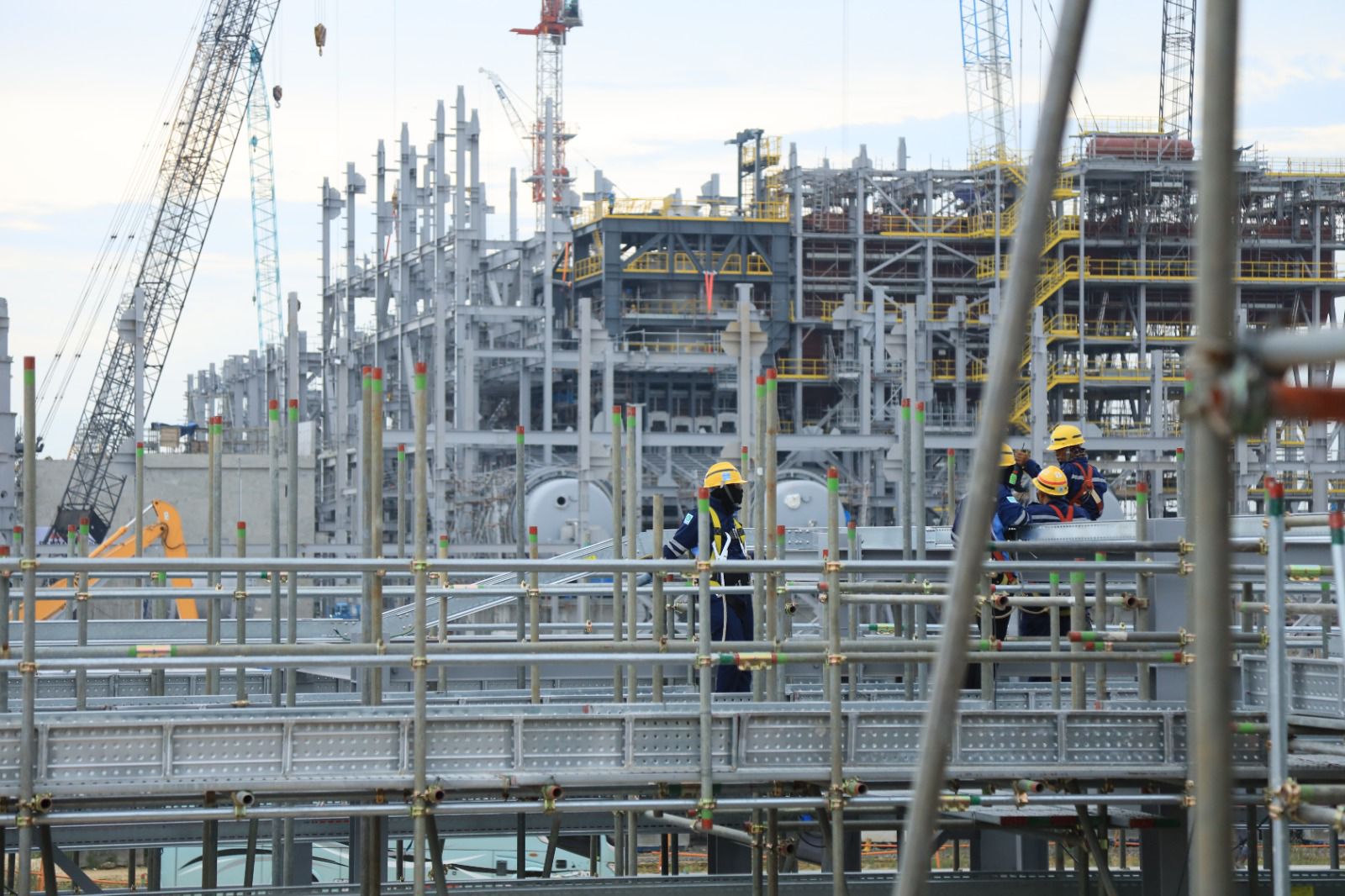 Proyek smelter milik PT Freeport Indonesia di Kawasan Industri Gresik, Jawa Timur. (Foto: Istimewa) 