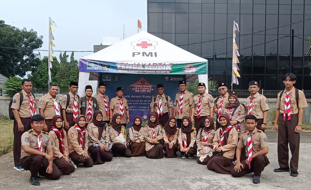 Sako Pramuka Ma'arif NU menghadirkan Tenda Mudik lebaran 2024. (Foto: Istimewa) 