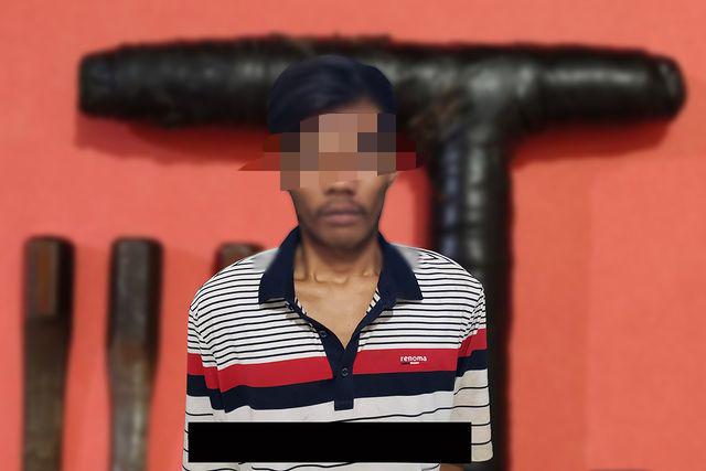 Pelaku curanmor SA (21) yang pernah meluncurkan aksinya disebuah Apotik Malinda di Kecamatan Kanigaran, Kota Probolinggo. (Foto: Istimewa) 