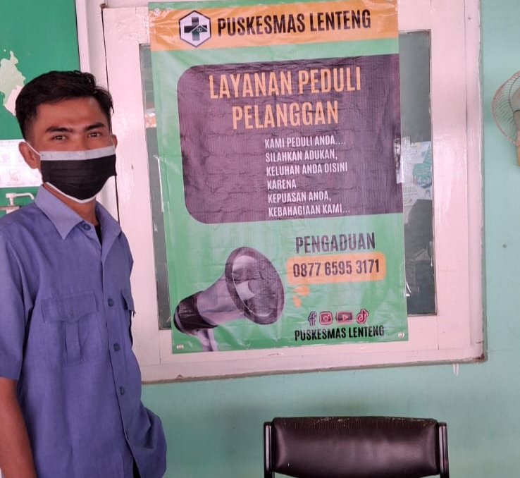 Puskesmas Lenteng buka layanan peduli pelanggan. (Foto: Serikat News) 