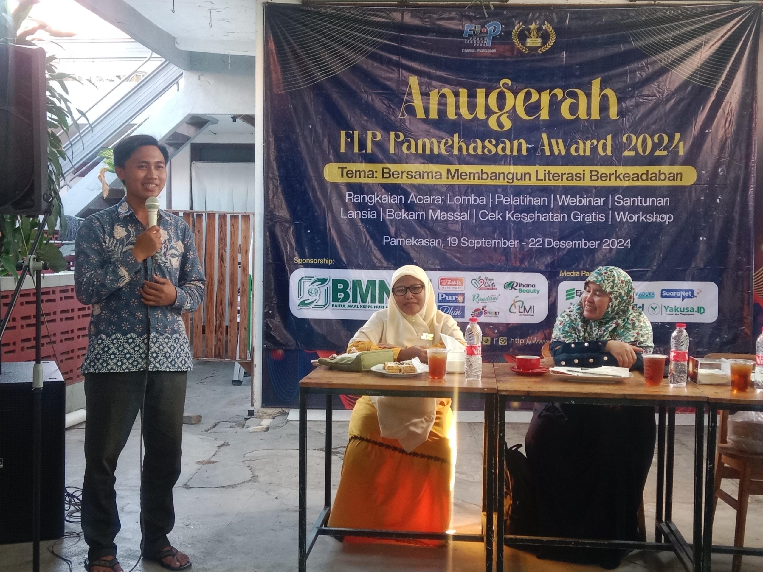 Anugerah FLP Pamekasan Award (AFPA) 2024 berlangsung di Sewindu Cafe dan Resto pada Kamis (19/12/2024). (Foto: Istimewa) 