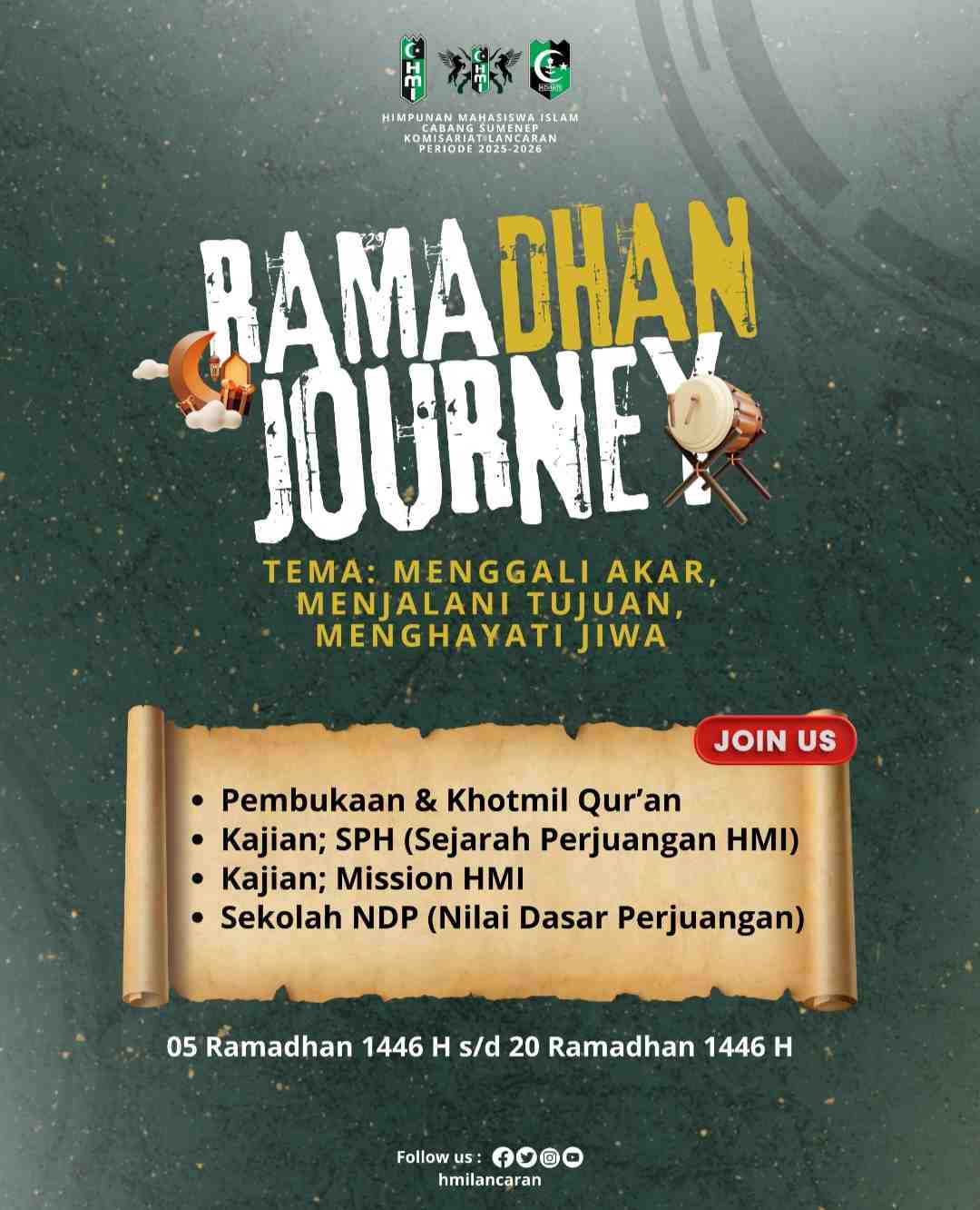 Ramadhan Journey HMI Komisariat Lancaran Guluk-Guluk (Foto: Istimewa) 