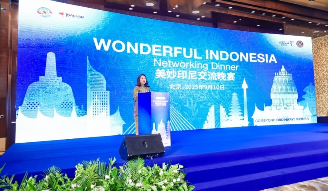 Deputi Bidang Pemasaran Kemenpar Ni Made Ayu Marthini saat sambutan pada Wonderful Indonesia Business Matching (WIBM) untuk memperkuat promosi pariwisata Indonesia ke pasar Tiongkok. (Foto: Istimewa)