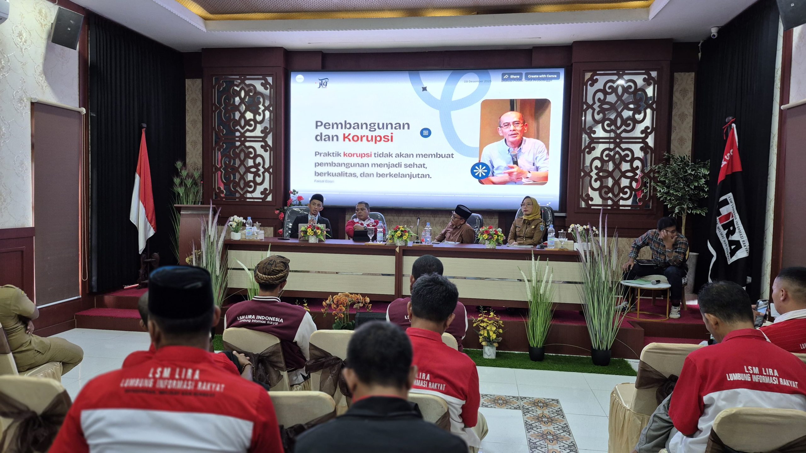 LIRA Probolinggo Ajak Mahasiswa Deklarasi Anti Korupsi dan Diskusi Anggaran