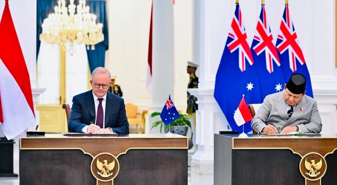 Presiden Prabowo menerima kunjungan kerja Perdana Menteri (PM) Australia Anthony Albanese di Istana Merdeka, Jakarta, Jumat, 6 Februari 2026. (Foto: BPMI Setpres) 