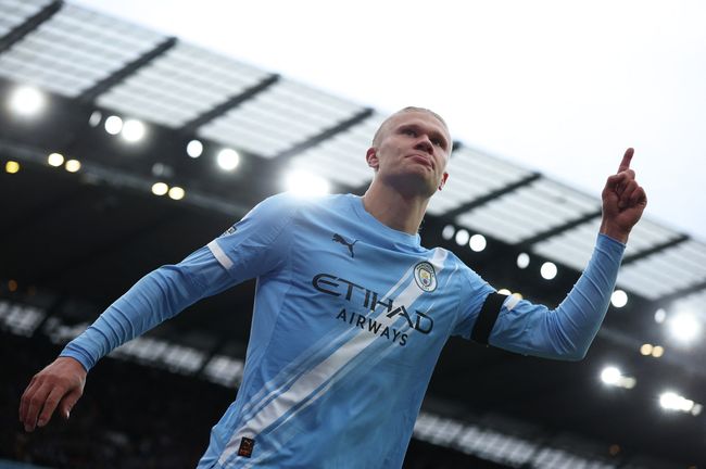 Penyerang Manchester City, Erling Haaland. (Foto: Reuters)