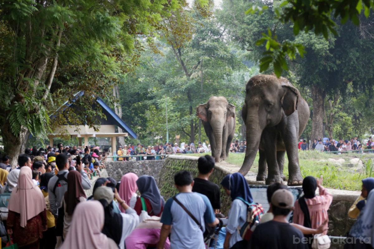 Pengunjung TMR melampaui target selama libur Lebaran 2026. (Foto: Berita Jakarta) 
