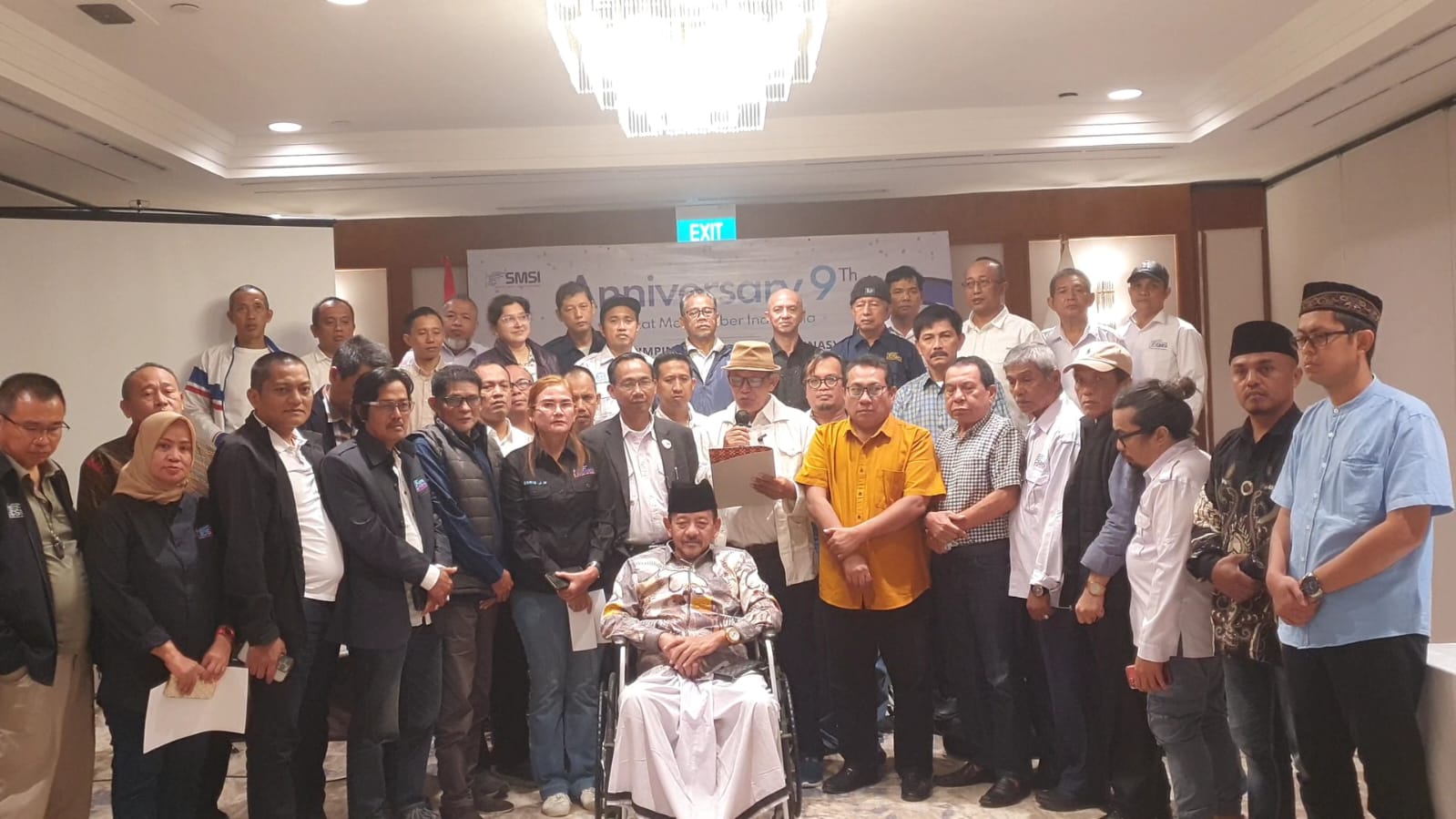Pernyataan sikap dibacakan Sihono HT dalam Rapat Pimpinan Nasional (Rapimnas) sekaligus memperingati Hari Ulang Tahun (HUT) SMSI ke-9 di Millennium Hotel Sirih, Jakarta, pada Jumat–Sabtu, 6-7 Maret 2026. (Foto: SMSI)