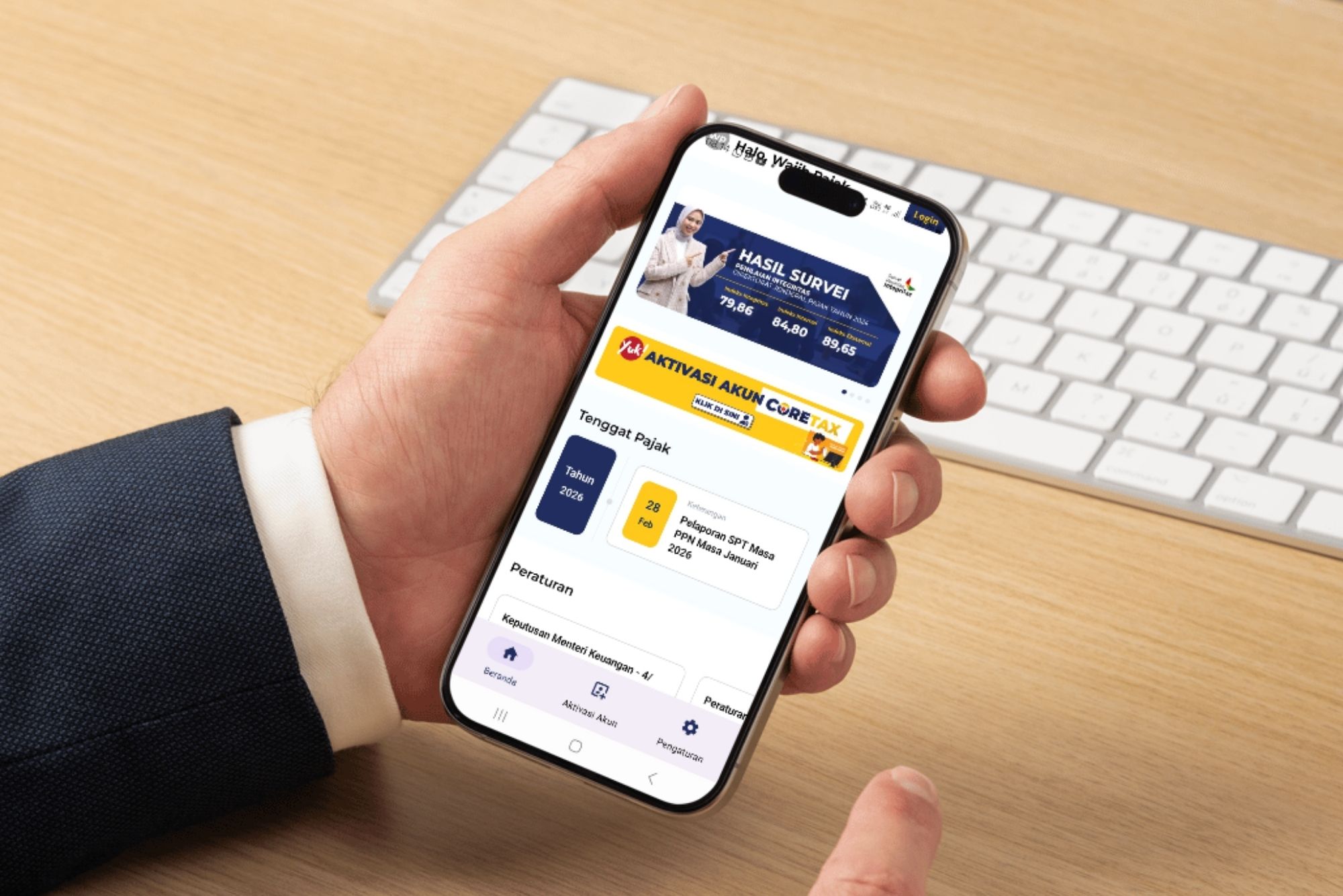 Lapor SPT lebih mudah melalui Coretax Mobile. (Foto: MUC)