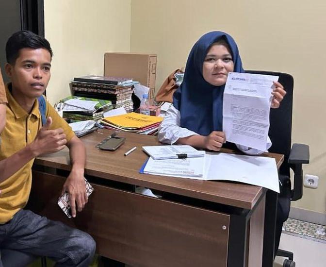 Wartawan Kliktimes dipanggil Polres Sumenep terkait dugaan pencemaran nama baik melalui media elektronik. Aliansi Peduli Jurnalis (APJ) menyampaikan surat keberatan dan pemberitahuan rencana aksi damai. (Foto: Serikat News) 