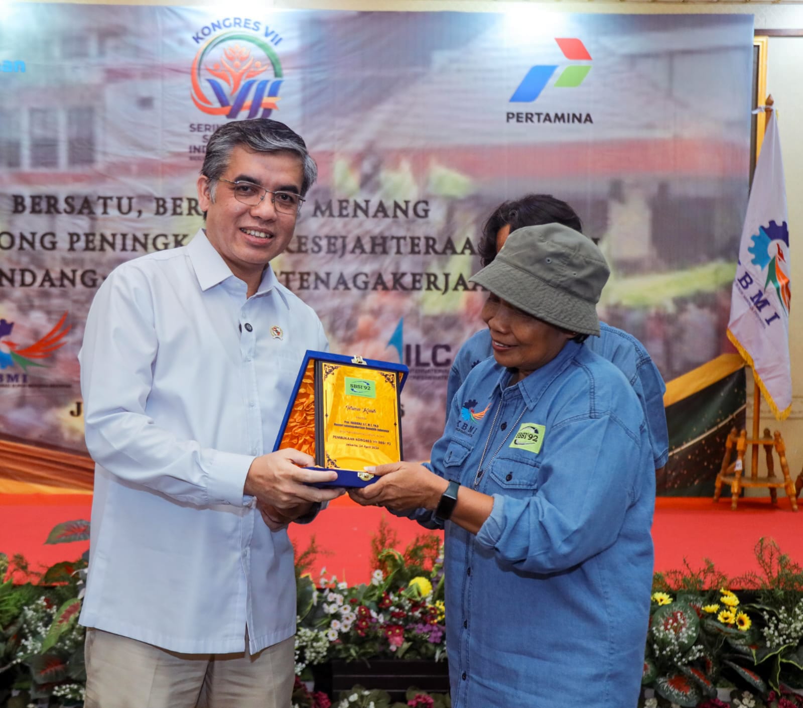 Menteri Ketenagakerjaan Yassierli mendorong serikat pekerja/serikat buruh (SP/SB) menjadi penggerak peningkatan kompetensi tenaga kerja guna menghadapi transformasi dunia kerja yang kian cepat. (Foto: Kemnaker) 