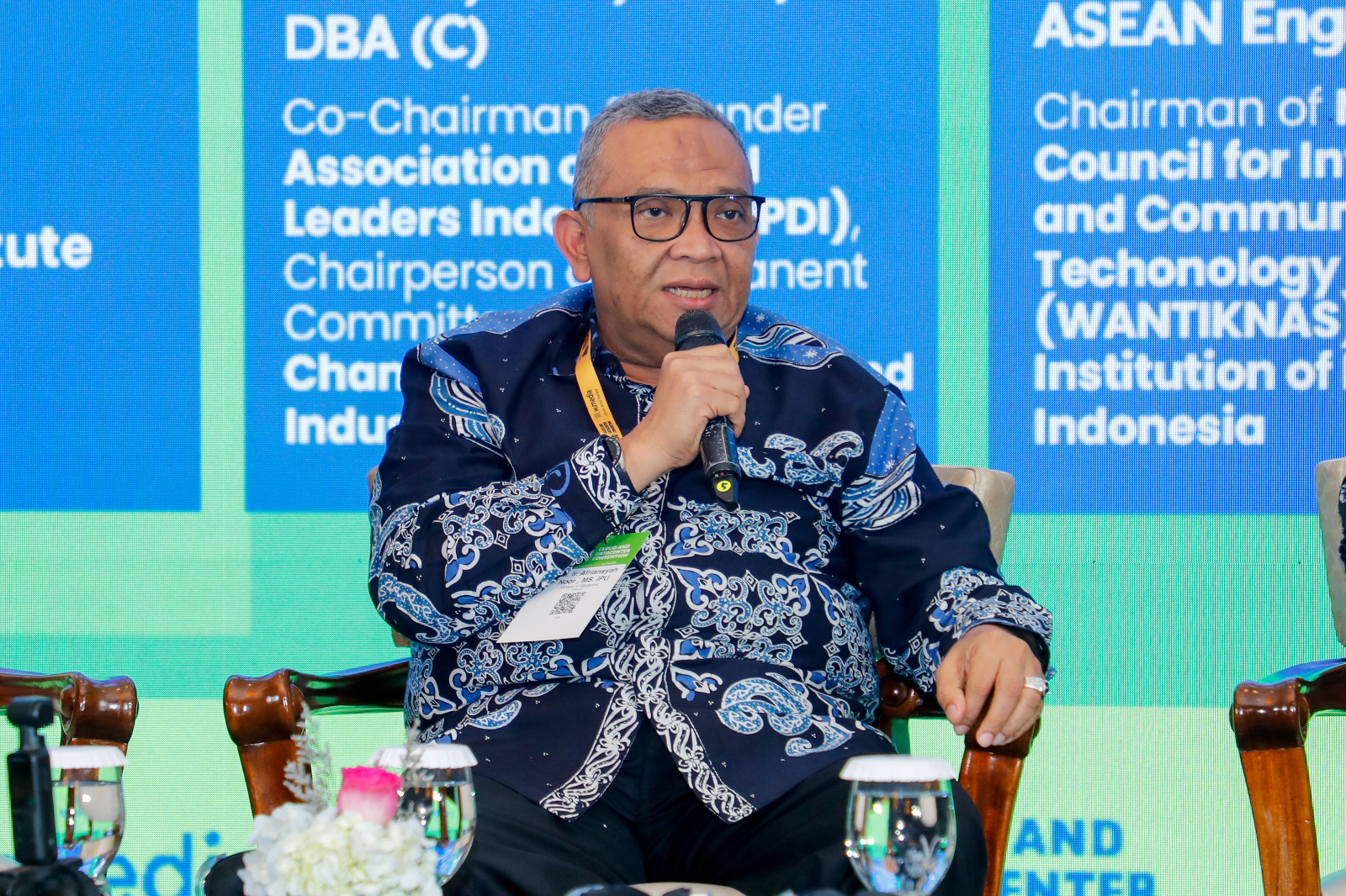 Wakil Menteri Ketenagakerjaan Afriansyah Noor menjadi narasumber Indonesia Cloud and Datacenter Convention 2026 di Jakarta, Kamis (7/5/2026). (Foto: Kemnaker) 