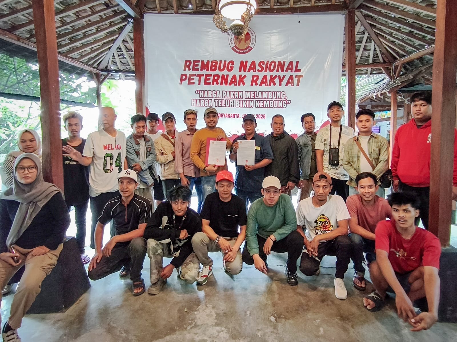 Forum Rembug Peternak Rakyat dihadiri oleh seluruh koordinator PPBN se-Jawa di Yogyakarta pada Minggu (10/5/2026). (Sumber foto: Serikatnews.com)