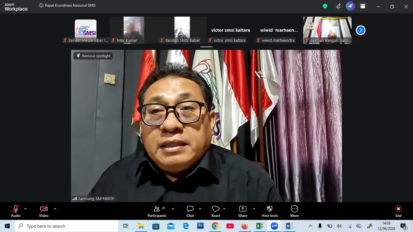 Ketua Umum Serikat Media Siber Indonesia (SMSI), Firdaus memberikan arahan strategis dan menyeluruh kepada seluruh pengurus serta anggota SMSI se Tanah Air. (Foto: Istimewa)
