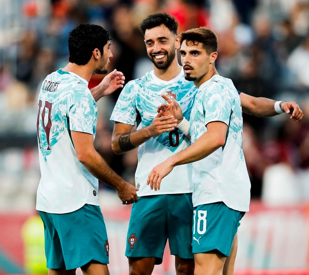 Timnas Portugal meraih kemenangan 2-1 atas Chile dalam laga uji coba internasional di Estadio Nacional do Jamor, Minggu (7/6/2026) dini hari WIB. (Foto: IG Portugal) 