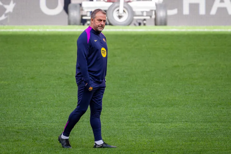 Pelatih Barcelona, Hansi Flick. (Foto: Getty Images)