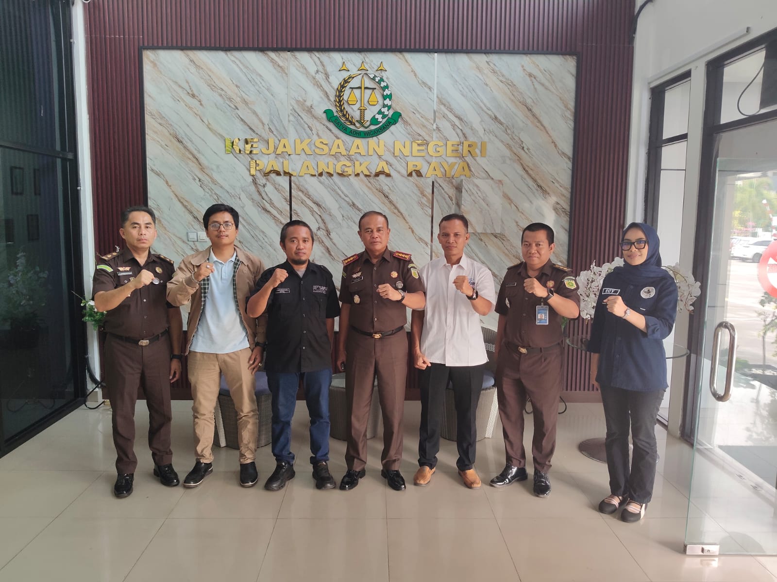 SMSI Kalimantan Tengah melakukan silaturahmi dengan Kepala Kejaksaan Negeri Palangka Raya, Yunardi, S.H., M.H., di Ruang Kerja Kepala Kejaksaan Negeri Palangka Raya, Rabu (29/7/2026). (Foto: Istimewa) 