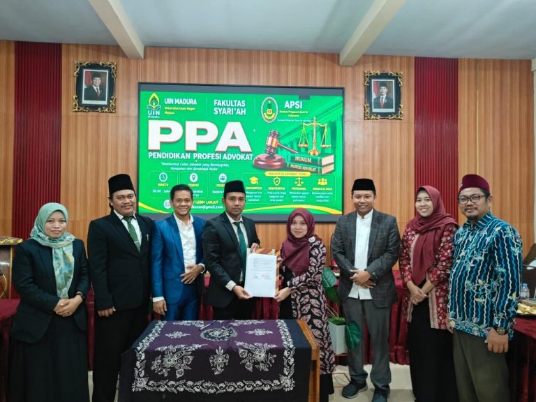 Fakultas Syariah UIN Madura bersama Asosiasi Pengacara Syari'ah Indonesia (APSI) menggelar Pendidikan Profesi Advokat (PPA) angkatan V, berlangsung mulai Jumat (31/7) hingga 9 Agustus. (Foto: Istimewa) 