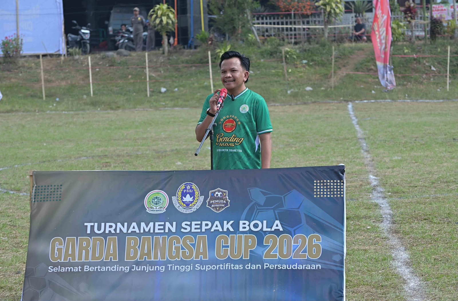 Ketua Garda Bangsa Kabupaten Probolinggo, Mohammad Badrul Kamal, saat turnamen Garda Bangsa Cup 2026. (Foto: Serikat-News)