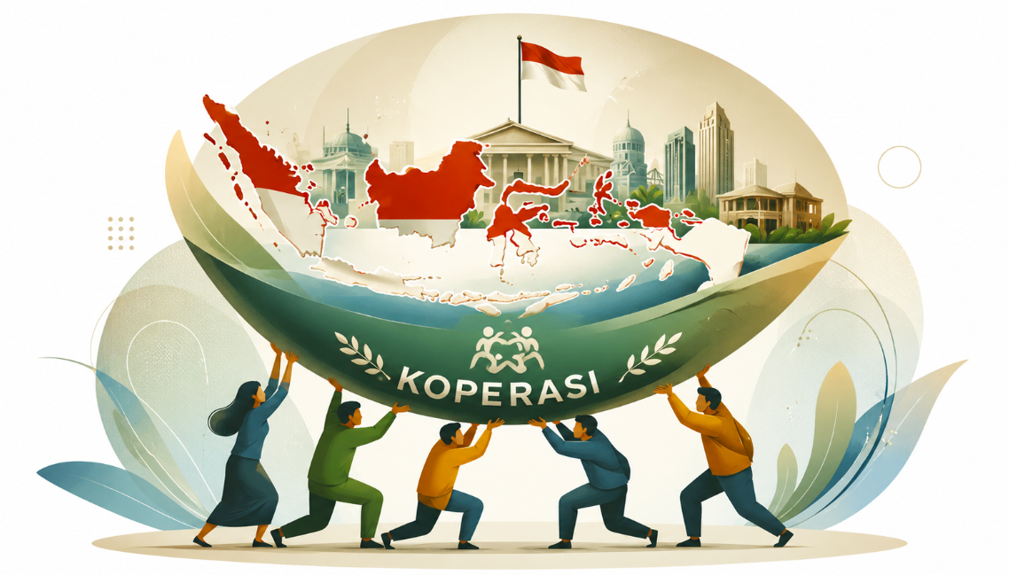 Ilustrasi Ketika Koperasi Memikul Negara.