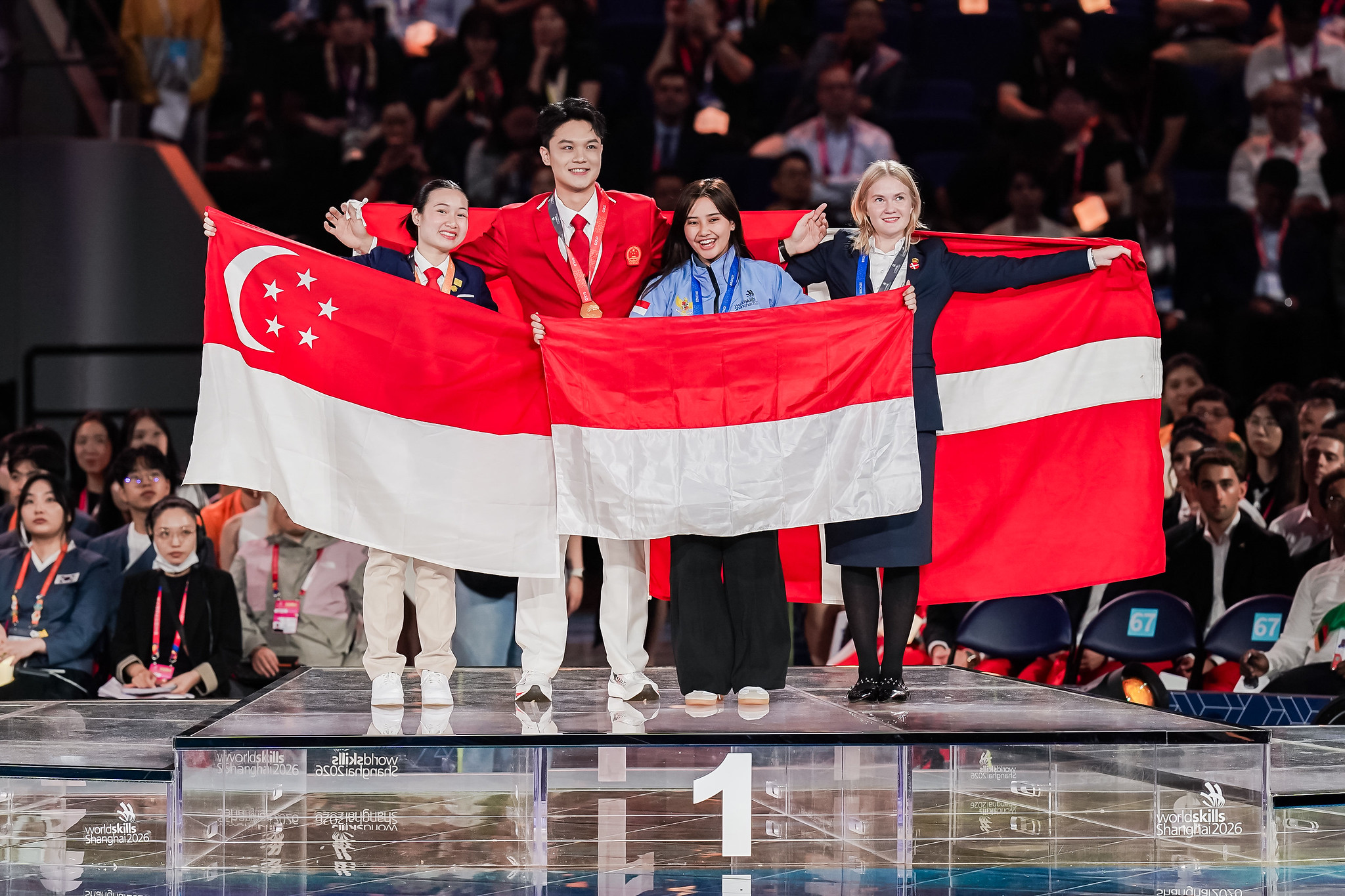 Talenta vokasi Indonesia meraih sembilan penghargaan pada WorldSkills Competition (WSC) Shanghai 2026. (Foto: Kemnaker) 