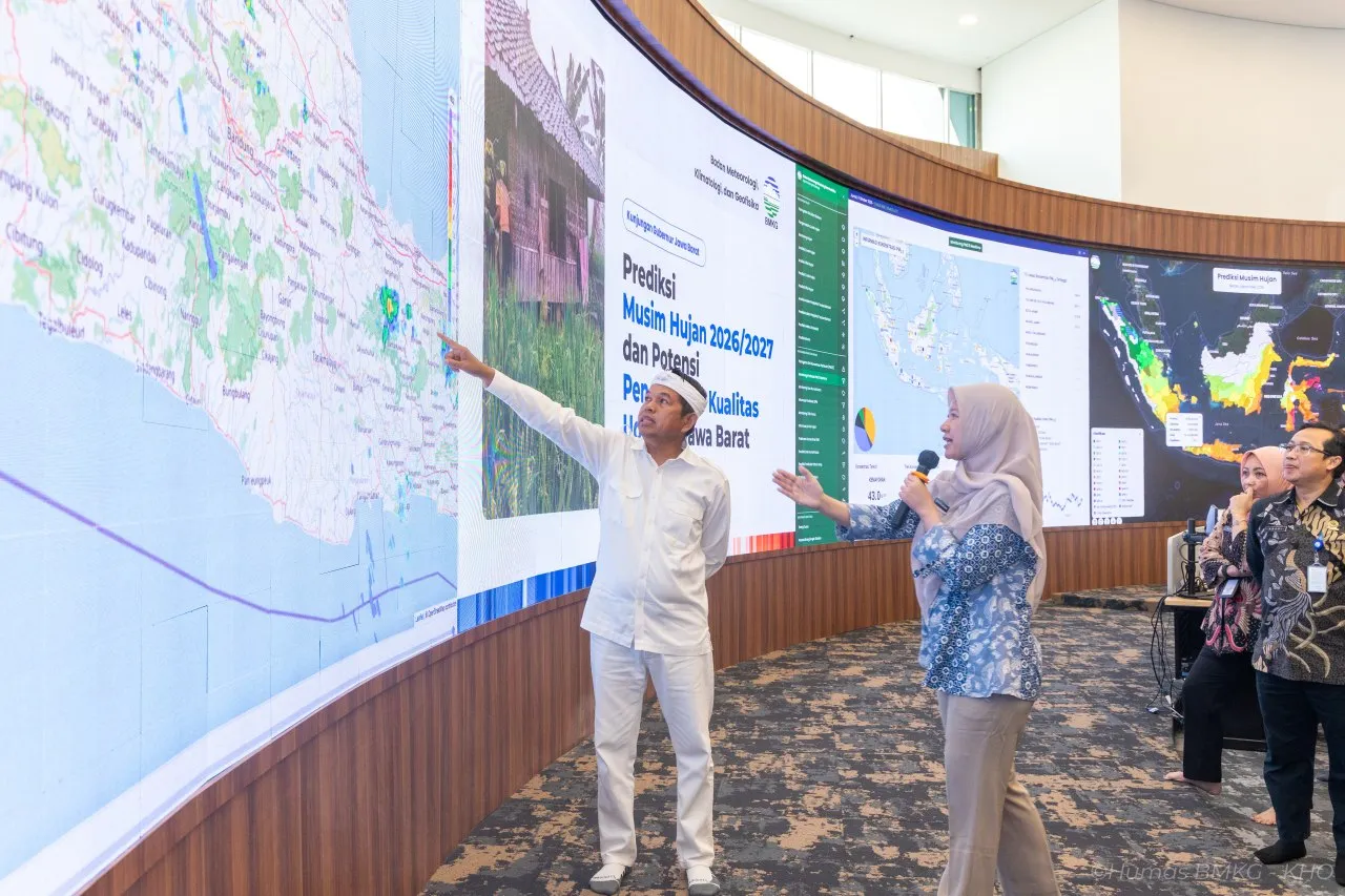 BMKG dan Pemprov Jabar memperkuat integrasi data cuaca serta sistem peringatan dini untuk meningkatkan mitigasi bencana dan kesiapsiagaan Sesar Lembang. (Foto: Dok. BMKG)